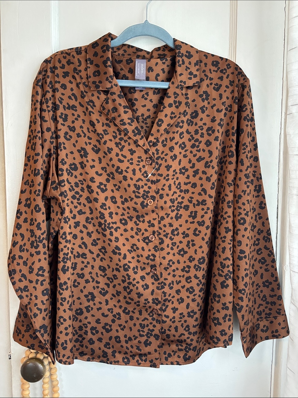 🆕 AUDEN LUXURY COLLECTION | Leopard Print Satin Shirt